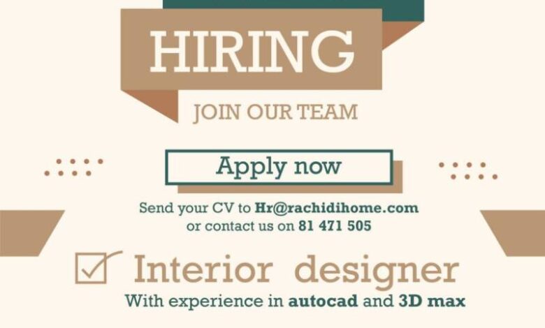 Interior Designer with experience in AutoCAD and 3D Max